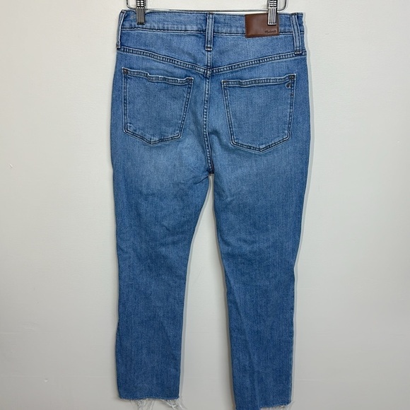 Madewell The High-Rise Slim Crop Boyjean in Elkhart Wash 26‎ - Picture 4 of 7